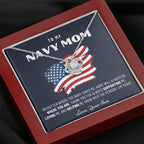 Military Mom Gift, Navy Mom Mothers Day, Navy Mom Gift, Deployment Gift, Navy Mom Necklace from Son, Military, Deploy Gift, Best Navy Mom
