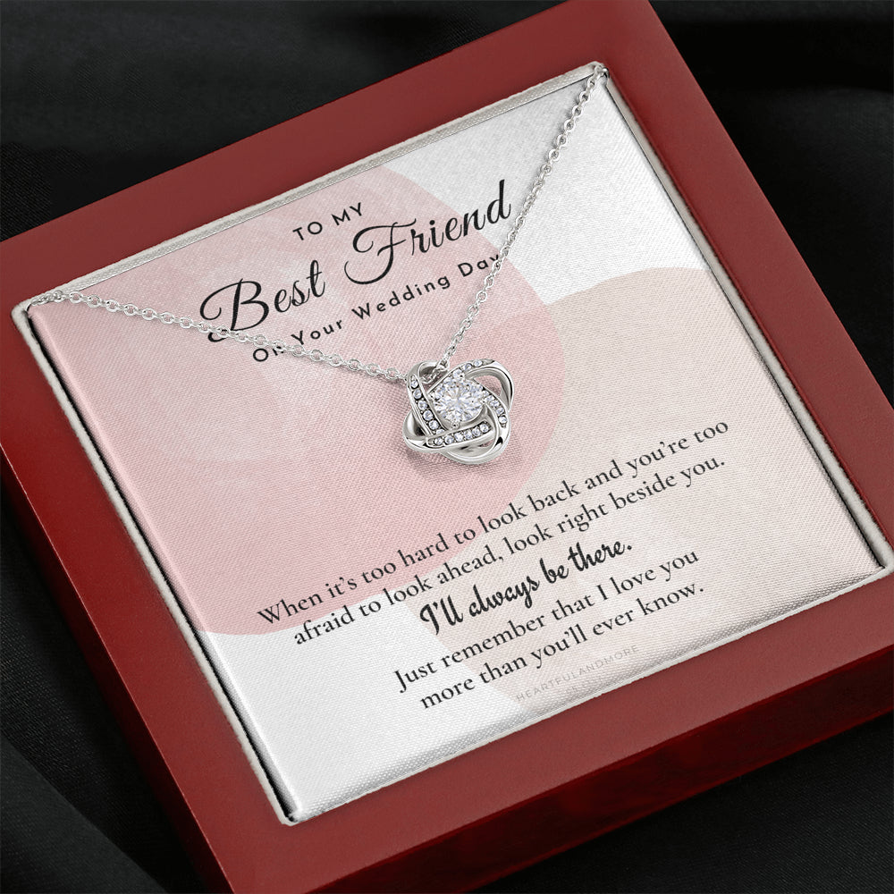 Best Friend Gift on Her Wedding Day, Best Friend to Bride Necklace, Best Friend Gift to Bride, Bride Gift From Maid of Honor, To My Best Friend