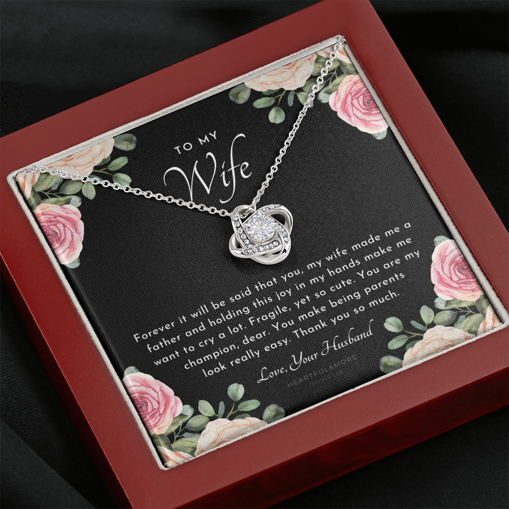 Postpartum Gift for Wife, Gift for Wife Post Pregnancy, Becoming A Mother Gift, Wife After Pregnancy Necklace, Wife Becoming A Mom