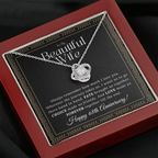 68 Year Anniversary Gift For Wife - Love Knot Necklace