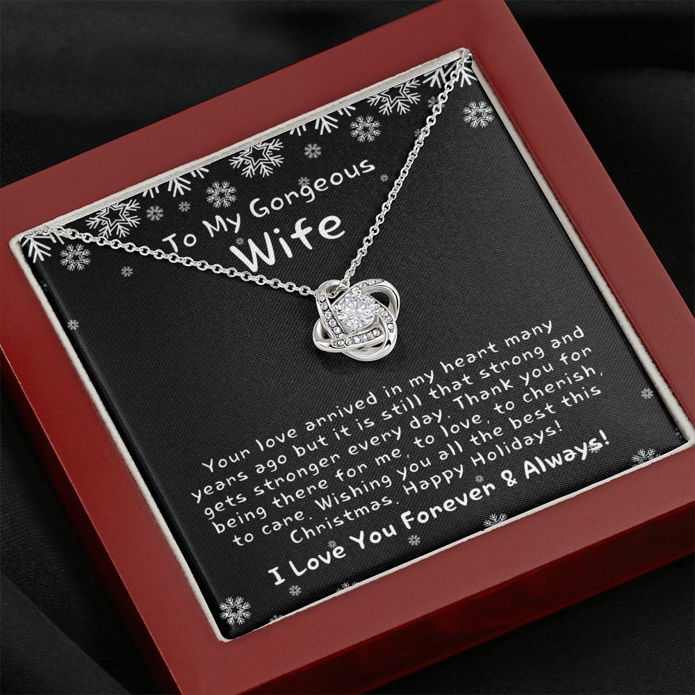 Christmas Gift for Wife, Christmas Gift for Her, Heart Necklace for Wife, Christmas Present for Wife, Christmas Gift Ideas for Wife