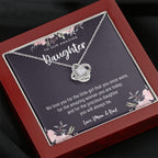 Necklace Gift For Daughter From Parents, Daughter Necklace From Mom And Dad, Daughter Gift From Parents