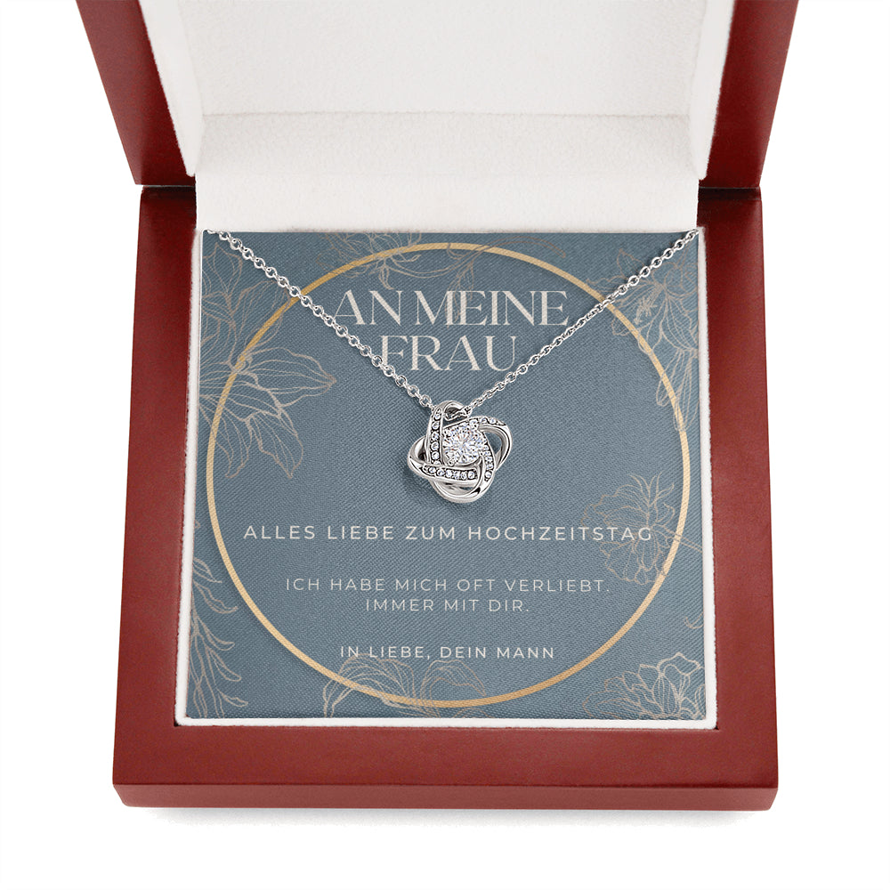 Hochzeitstag Geschenk, Ideen zu 1 Jahr Jubiläumsgeschenke, Zum 1 Hochzeitstag Geschenk für Frau, Halskette für Enfrau,Geschenke zum Jubiläum