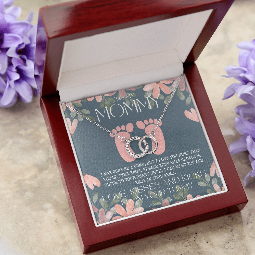Baby shower gift | New Mommy Necklace | Pregnant Wife Gift | I May Just Be A Bump But I Love You | To mummy from bump | To Mommy to be