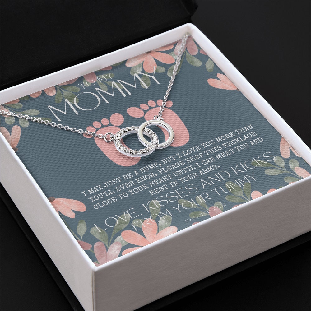 Baby shower gift | New Mommy Necklace | Pregnant Wife Gift | I May Just Be A Bump But I Love You | To mummy from bump | To Mommy to be