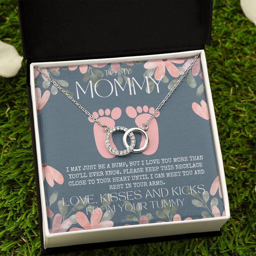 Baby shower gift | New Mommy Necklace | Pregnant Wife Gift | I May Just Be A Bump But I Love You | To mummy from bump | To Mommy to be