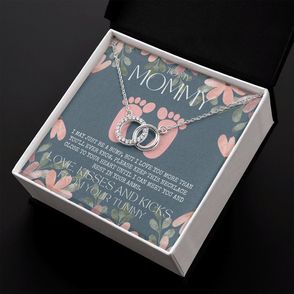 Baby shower gift | New Mommy Necklace | Pregnant Wife Gift | I May Just Be A Bump But I Love You | To mummy from bump | To Mommy to be