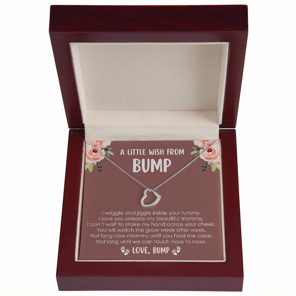 Sentimental Baby Shower Gift, New Mom Gift, Mommy To Be Gift, A Little Wish From Bump, First Time Mom To Be Gift, Push Gift, Pregnancy Gift