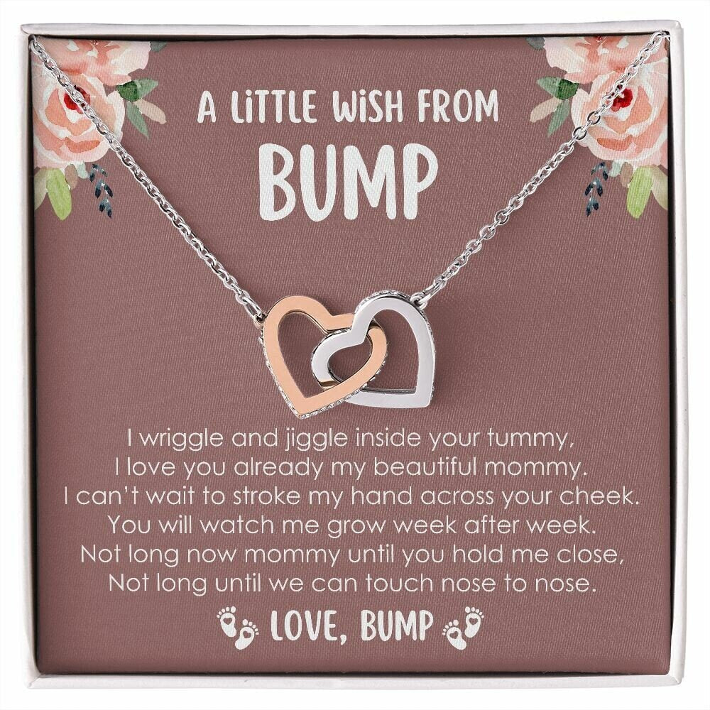 Sentimental Baby Shower Gift, New Mom Gift, Mommy To Be Gift, A Little Wish From Bump, First Time Mom To Be Gift, Push Gift, Pregnancy Gift