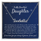 Daughter Gift, Daughter Name Necklace, Gift from Mom Dad, Daughter Birthday Gifts, Christmas Gifts for Daughter, Dad to Daughter Gifts Ideas