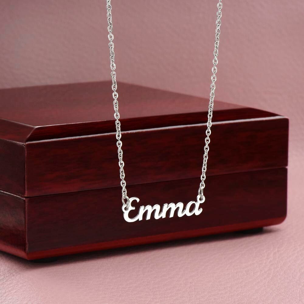 Christmas Gift for Girlfriend, Christmas Present for Girlfriend, Christmas Gift for Love, Custom Name Necklace, Sentimental Gifts, Name Gift