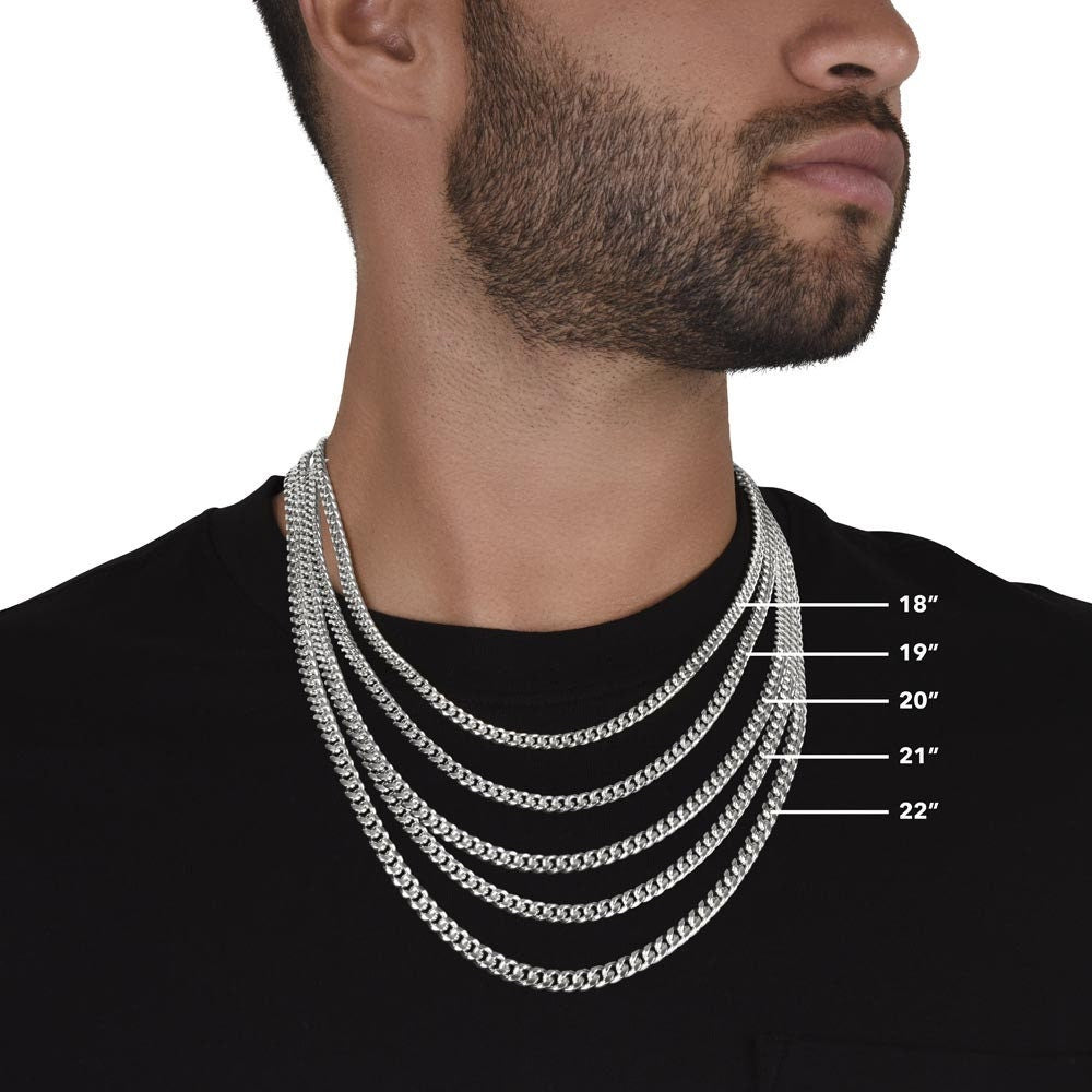 Father In Law Gifts, Cuban Chain Necklace for Father-In-Law, Unique Heartfelt Gifts, Father In Law Gifts from Daughter In Law Son In Law