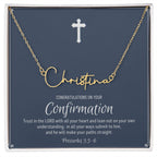 Confirmation Gift For Girls, Confirmation Granddaughter, Unique Name Necklace, Confirmation Gift Ideas For Girls, Catholic Confirmation Gift