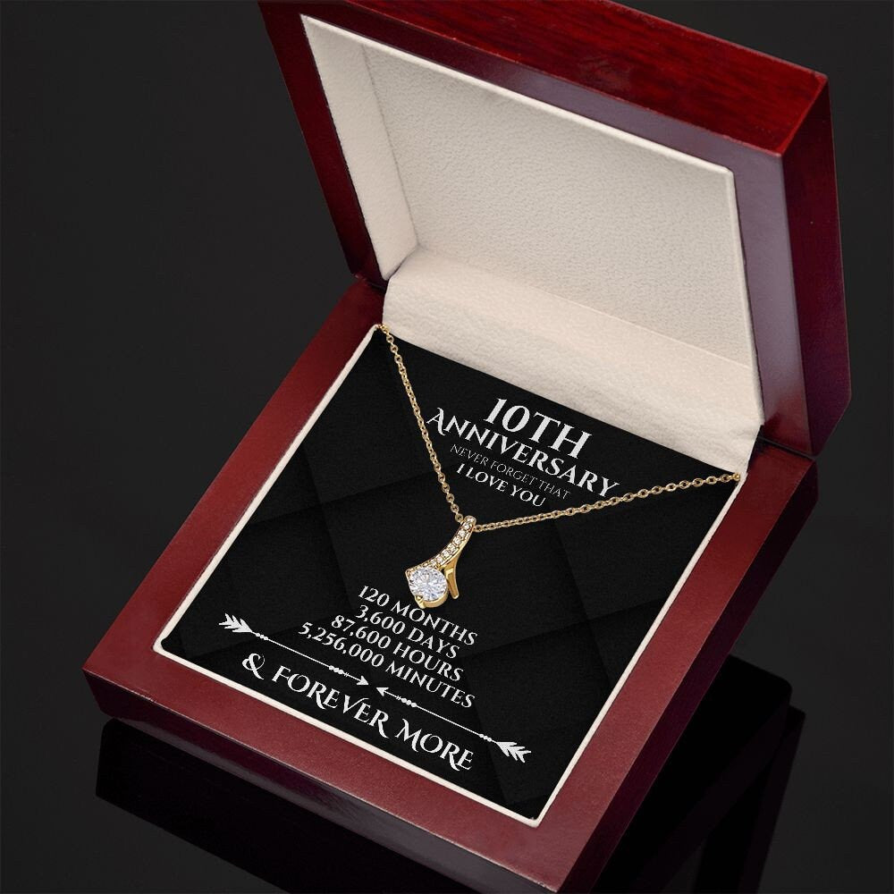 Perfect Gift to Celebrate 10th Anniversary, Traditional and Modern 10-Year Anniversary Present for Wife, 10 Year Anniversary Gift for Woman