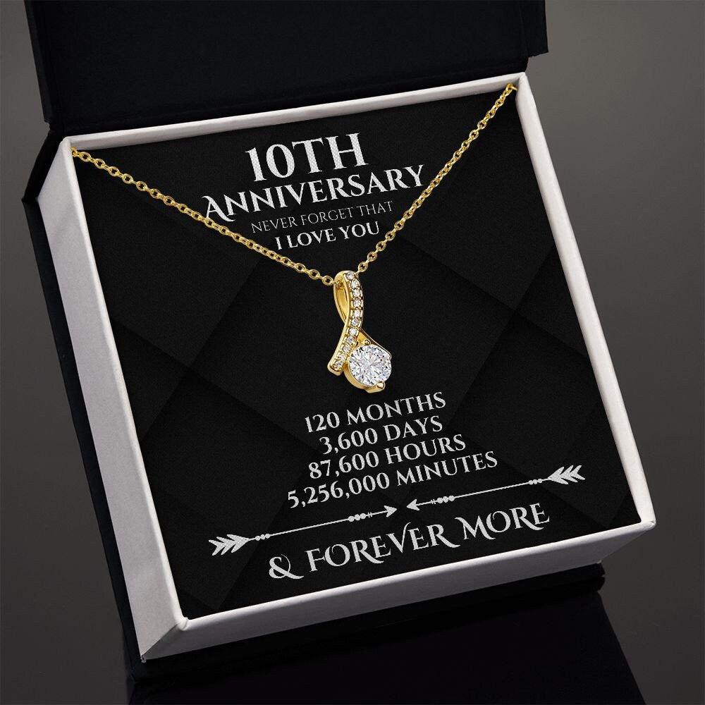 Perfect Gift to Celebrate 10th Anniversary, Traditional and Modern 10-Year Anniversary Present for Wife, 10 Year Anniversary Gift for Woman