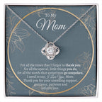 Best Gift Idea for Mom from Daughter/Son on Mother's Day, Birthday, Christmas - Unique Present for your Mother, Thank You Mom Necklace