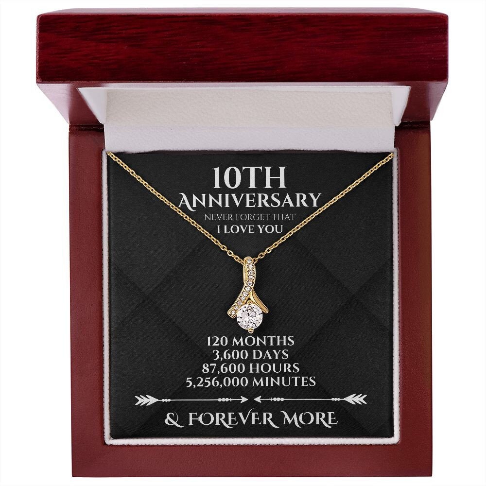 Perfect Gift to Celebrate 10th Anniversary, Traditional and Modern 10-Year Anniversary Present for Wife, 10 Year Anniversary Gift for Woman