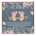 New Mom Necklace, Mommy To Be Name Necklace, Unique Gifts for New Mom, Expecting Wife, Gift for Wife Pregnant, Pregnancy Gift for New Mom