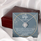 Wife Mothers Day Love Knot Necklace, Mothers Day Necklace for Wife, To My Wife Mothers Day Jewelry Gift, Best Mothers Day Gift from Husband