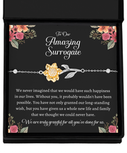 Load image into Gallery viewer, Surrogate Appreciation Gift, Surrogate Gift, Surrogate Gift With Message Card, Surrogate Transfer Day Thank You Gift, Surrogate Bracelet
